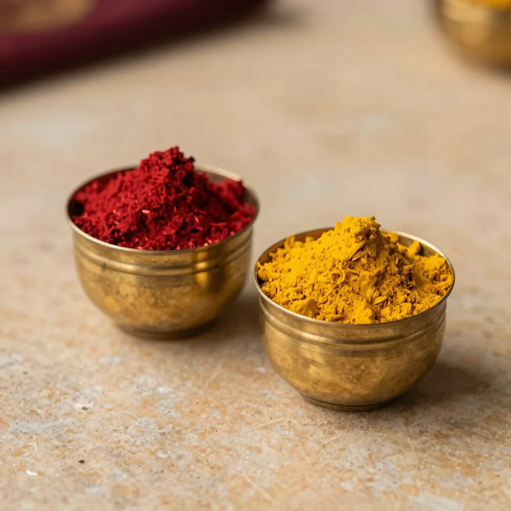 Organic Kumkum and Turmeric Set